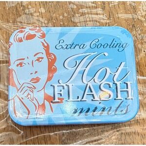 Boston America Hot Flash Mints Extra Cooling Tin 1.5 oz‎ Limited Edition